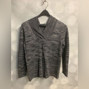 Eddie‎ Bauer hooded sweater in size LT.  V-neck and hooded